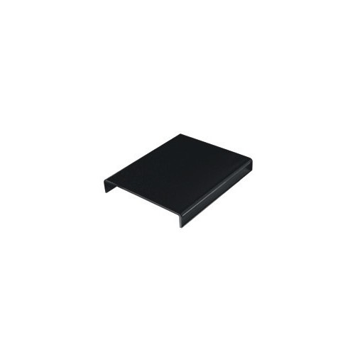 Réhausse noire réctangulaire en mélamine pour plat hauteur 100 mm Réhausse noire réctangulaire en mélamine pour plat hauteur 100 mm