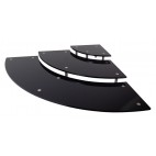 Support pour plat en mélamine gamme pétales 3 marches 1/4 de rond