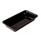 Plateau cuisine, plexi noir rectangulaire GN1/3 , P 176 mm