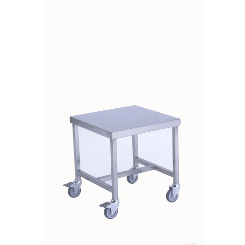 Table roulante soudée acier inoxydable sans étagère L 450 x l 450 x H 480 mm Table roulante soudée acier inoxydable sans étagère L 450 x l 450 x H 480 mm