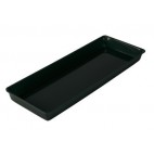 Plateau cuisine, plexi noir rectangulaire 5 x GN1/4