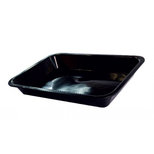 Plateau cuisine creux en plexi noir rectangulaire 360 x 260 mm Plateau cuisine creux en plexi noir rectangulaire 360 x 260 mm