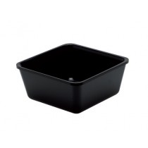 Plateau cuisine, plexi noir carré, 180 x 180 mm
