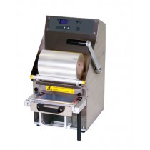 Conditionnement et emballage, operculeuse barquette multiform semi-automatique avec tiroir coulissant