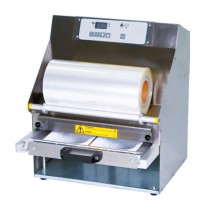Conditionnement et emballage, operculeuse barquette multiform 4, automatique avec tiroir coulissant