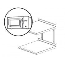 Etagère pour four à micro-ondes 1 ou 2 niveaux, L 600 x l 500 mm
