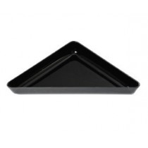 Bac triangulaire pour vitrine profondeur 700 mm, en ABS