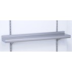 Étagère murale à crémaillère 1 niveau en inox largeur 290 mm
