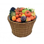 Panier rond imitation osier, ø 325 x H-205 mm