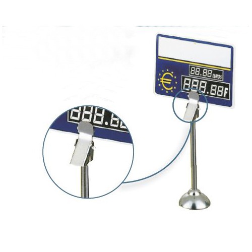 Porte-étiquette inox pince Porte-étiquette inox pince