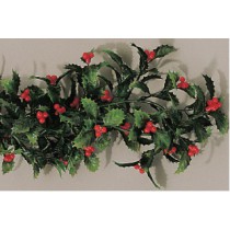 Guirlande pour vitrine, houx, longueur 1800 mm