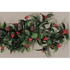 Guirlande pour vitrine, houx, longueur 1800 mm