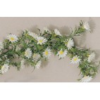 Guirlande pour vitrine, marguerites, longueur 2700 mm