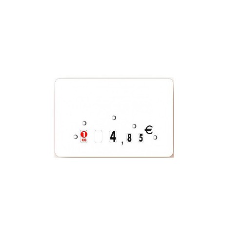 Etiquette vierge, avec roulettes, PVC blanc, 10 pièces, L 80 x P 120 mm Etiquette vierge, avec roulettes, PVC blanc, 10 pièces, L 80 x P 120 mm