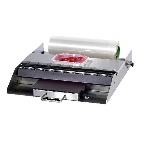 Dérouleur de film avec plaque chauffante inox laize 600 mm L 650 x P 650 x H 130 mm Dérouleur de film avec plaque chauffante inox laize 600 mm L 650 x P 650 x H 130 mm