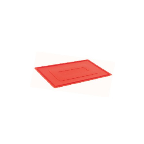 Couvercle rouge pour bacs de manutention, 600 x 400 mm Couvercle rouge pour bacs de manutention, 600 x 400 mm