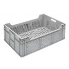 Bac de stockage HDPE gris L 600 x P 400 x H 220 mm