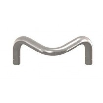 Protection d'angle tubulaire, inox AISI 304, L 340 x P 340 x H 200 mm