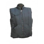 Gilet matelassé sans manches marine 65% polyester - 35% coton
