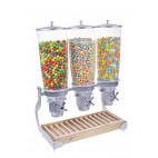 Distributeur d'aliments secs, gamme Exclusive, 5L manette en croix, 2 bols, 2 x 5 L