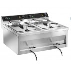 Friteuse électrique à poser 2 bacs 2 x 12 L
