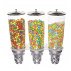 Distributeur d'aliments secs, gamme Exclusive, 5L manette en croix, 3 bols, 3 x 5 L