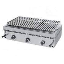 Grill à pierres de lave réglables, L 900 x P 550 x H 250 mm, 70 Kg