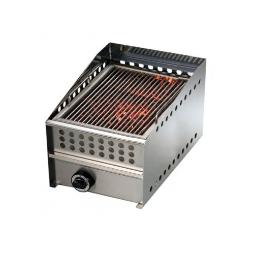 Wood steak grill gaz, L 400 x P 550 x H 330 mm, 25 Kg Wood steak grill gaz, L 400 x P 550 x H 330 mm, 25 Kg