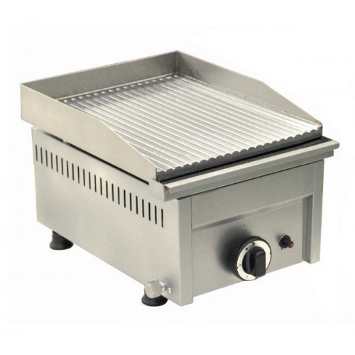 Plaque à hamburger à gaz rainurée en acier 1 brûleur 3200W Plaque à hamburger à gaz rainurée en acier 1 brûleur 3200W