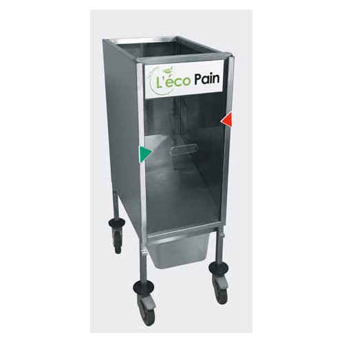 Chariot l'eco pain en acier inoxydable hauteur 1200 mm Chariot l'eco pain en acier inoxydable hauteur 1200 mm