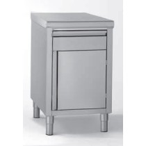 Meuble avec 1 porte battante et 1 tiroir longueur 500 mm