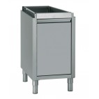 Meuble 1 tiroir à bouteilles + 1 tiroir avec bac GN 1/1 150 mm, sans dessus, longueur hors-tout 492 mm