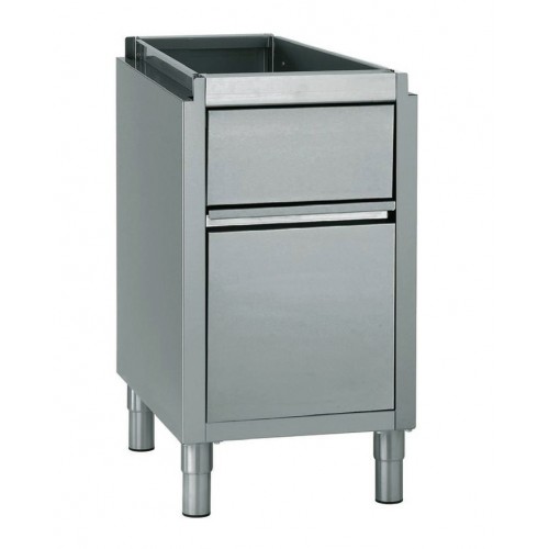 Meuble avec poubelle intégrée sans dessus longueur hors-tout 492 mm Meuble avec poubelle intégrée sans dessus longueur hors-tout 492 mm