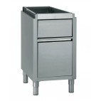 Meuble huche à pain sans dessus, longueur hors-tout 492 mm