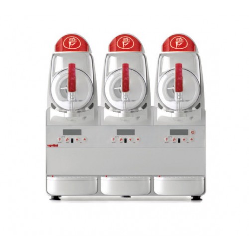Distributeur de granité et frappé, 3 x 6 L, 896 W, L 600 x P 480 x H 620 mm Distributeur de granité et frappé, 3 x 6 L, 896 W, L 600 x P 480 x H 620 mm