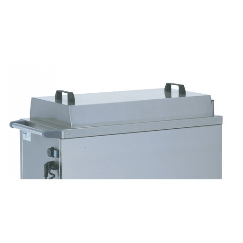 Couvercle inox pour chariot universel pour chariots à assiettes Couvercle inox pour chariot universel pour chariots à assiettes
