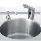 Robinetterie cuisine, mitigeur à commande électronique, débit 3 l/mn