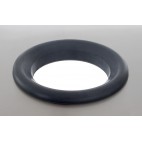 Trou vide-déchet bords tombés Ø 250 mm + collerette caoutchouc - grise pour tables sur mesure