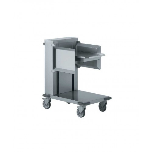 Chariot à plateaux à niveau constant acier inoxydable avec guides latéraux plate-forme 540 x 380 mm Chariot à plateaux à niveau constant acier inoxydable avec guides latéraux plate-forme 540 x 380 mm