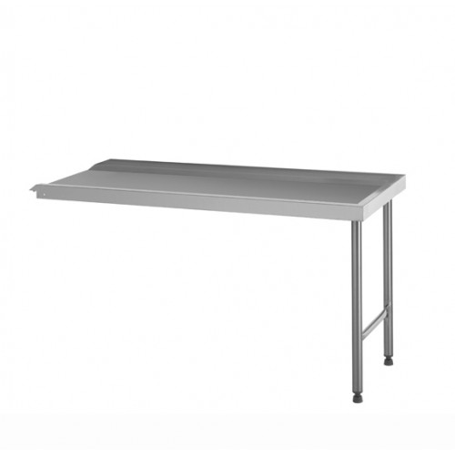 Table de glissement avec plage arrière sur-mesure acier inoxydable 4 pieds largeur 761 à 800 mm