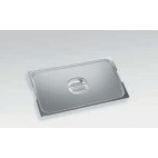 Couvercle inox GN 1/1 avec encoches pour anses fixes ou rentrantes