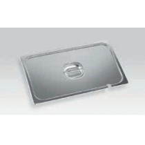 Couvercle inox GN 1/4 avec encoche pour louche