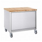 Meuble parisien acier inoxydable hauteur 900 mm