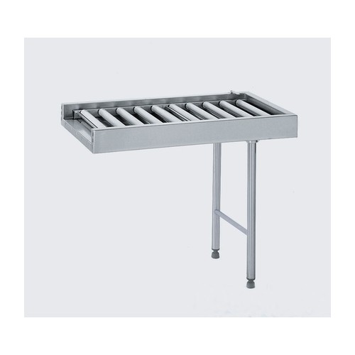 Table à rouleau simple, acier inoxydable 2 pieds largeur 600 mm Table à rouleau simple, acier inoxydable 2 pieds largeur 600 mm