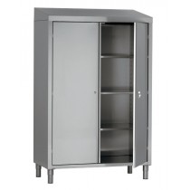 Armoire haute à porte coulissante, hauteur 1910 mm, avec clé