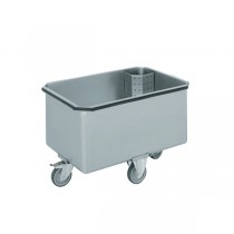 Cuve 140 litres en acier inoxydable, hauteur 540 mm