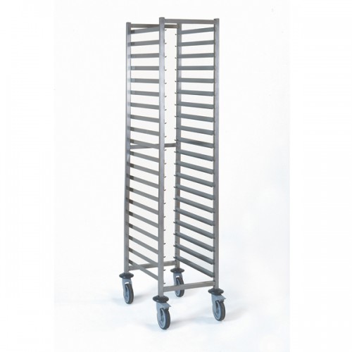 Chariot à glissière gastronorme acier inoxydable H 1785 mm Chariot à glissière gastronorme acier inoxydable H 1785 mm