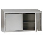 Armoire suspendue, porte battante doublée avec fermeture à clé