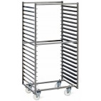 Chariot de stockage euronormes, en acier inoxydable, 600 x 800 mm