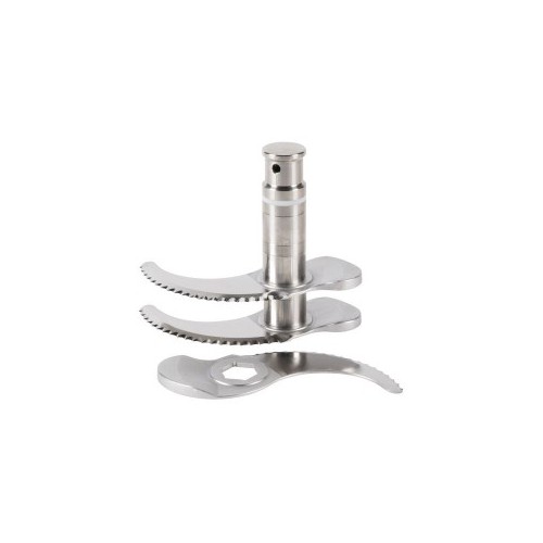 Couteau inox cranté 3 lames pour cutter vertical modèle R 23